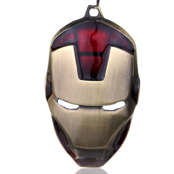 Men's Superhero Iron Man Necklace Chain Modern Gift for Men