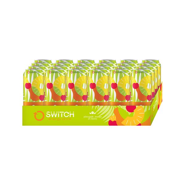 Switch Energy Pineapple, Mango &amp; Cherry ( 24 X 500ml )