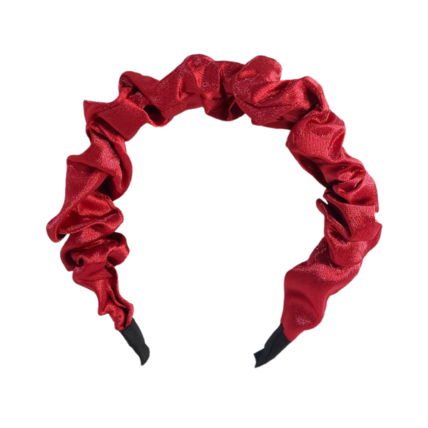 M&amp;N Plain Scrunchie Satin Alice Band