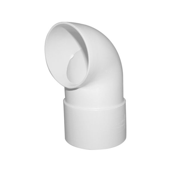 Gutter Downpipe Shoe - Round - PVC - 2 Per Pack - 4 Pack