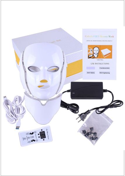 7 Colour LED Photon Facial &amp; Neck Masks