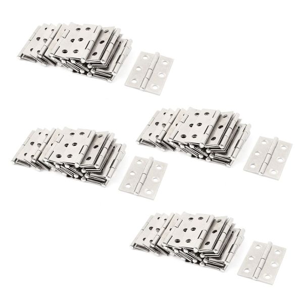 80 Pcs Stainless Steel Wardrobe Cabinet Door Folded Door Hinge