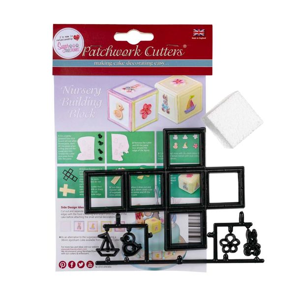 Patchwork Cutters Nursery Building Blocks Block Cross Cutter Mixed Tappit