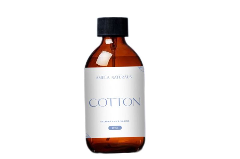 Amela Naturals Cotton Diffuser Refill &amp; Reeds (200ml)