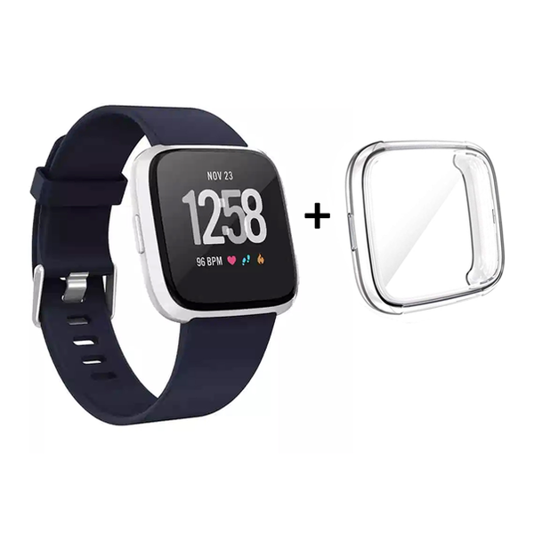 Killer Deals Navy Silicone Strap (M/L) + Tpu Cas image