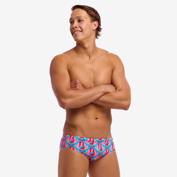 Funky Trunks Men's Classic Brief Swimming Costume - Hummy Bunny