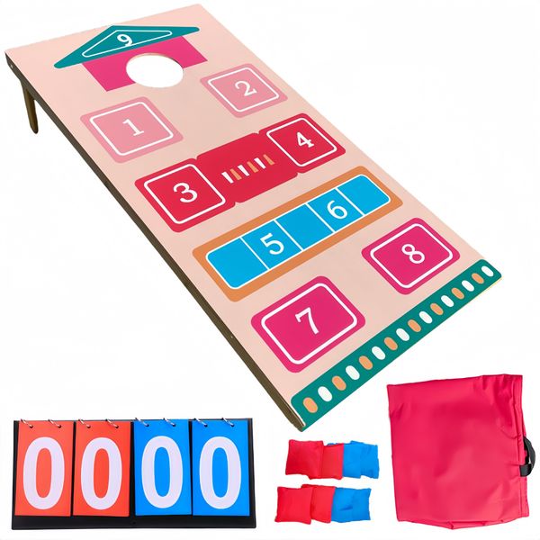 Outdoor Cornhole Set Portable Sandbag Throwing Game Set with Storage Bag