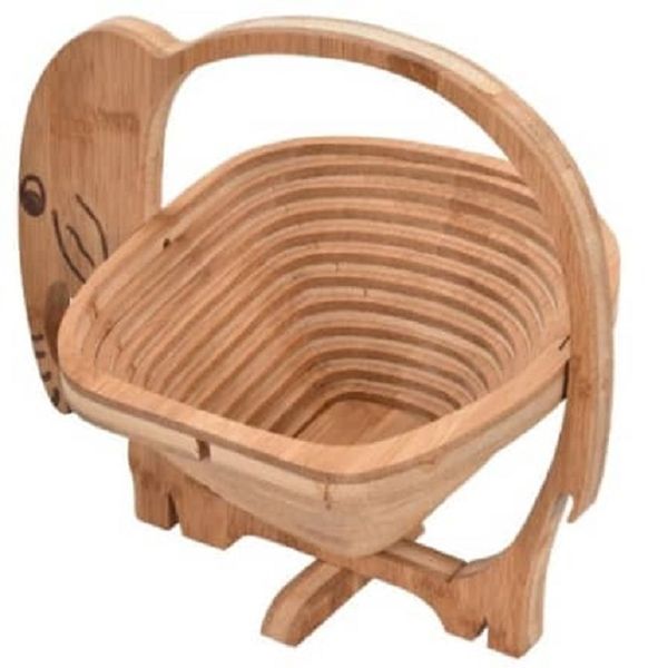 Bamboo Collapsible Fruit Bowl - 3 Pack