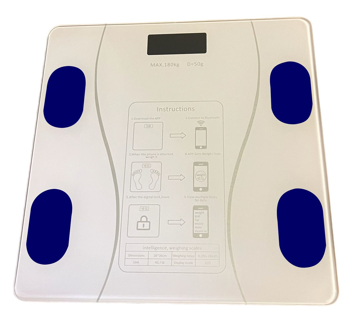 Digital Smart Bluetooth Body Weight & BMI Scale White Shop Today