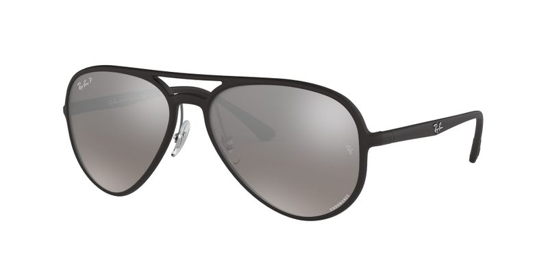 Ray Ban RB4320CH Matte Black, Grey Mirror Silver