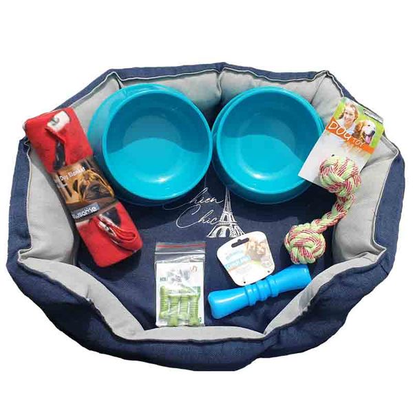 Puppy Starter Kit - Blue &amp; Grey Colour