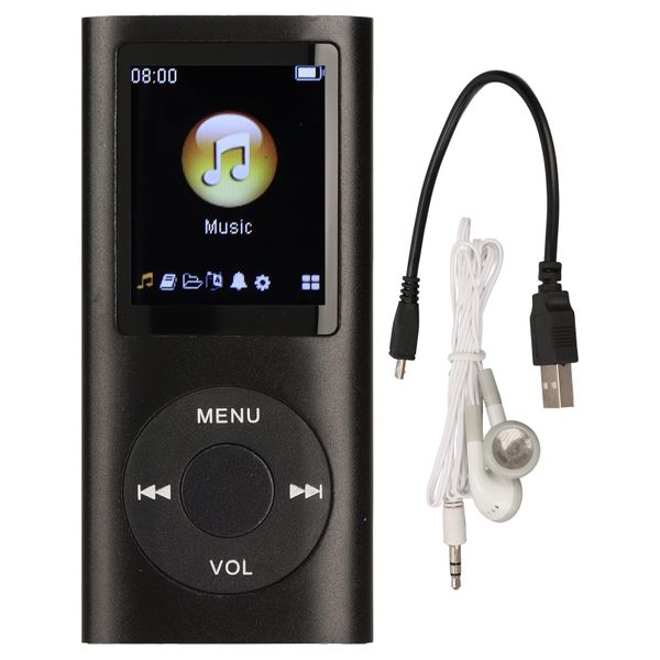 MP3 Player Stylish Multifunctional Lossless Sound Slim 1.8 Inch LCD Screen