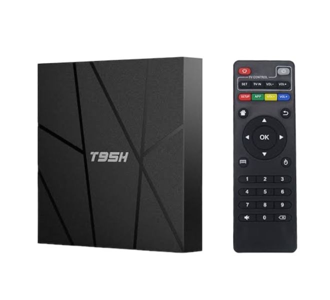 T95H Android Smart TV BOX Quad Core Media 8K 3D 64 GB RAM