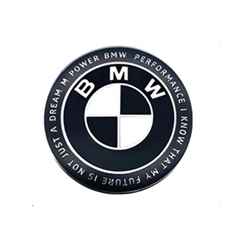 Black Edition Bonnet & Trunk Emblem-2 Pin Compatible With BMW-WB-81,BMW ...