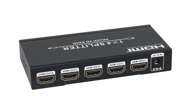 HDCVT 1x4 HDMI 1.4 Splitter supports HDCP1.4 and EDID
