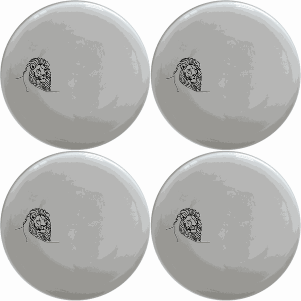 African Lion Dinner Plate Set of 4 - Range 2