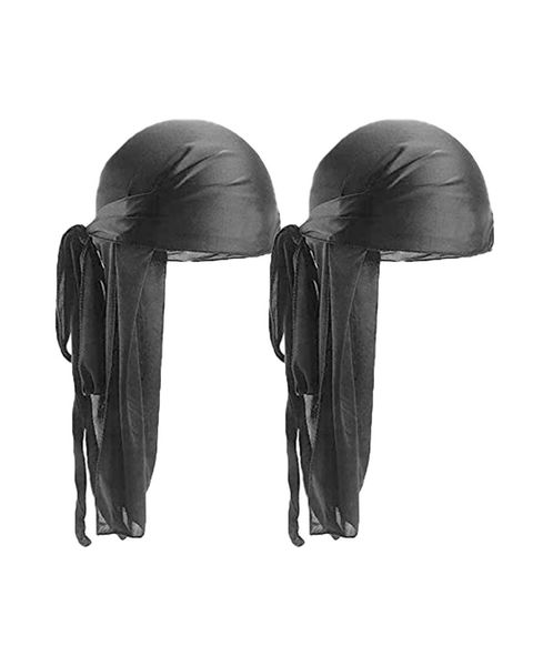 Durag Silky 2 Piece Black