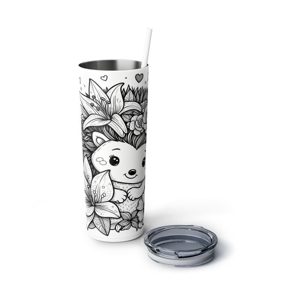 Hedge hog 2 20oz Black &amp; White Stainless Steel Tumbler