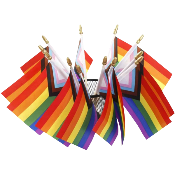 LGBTQ All Inclusive Pride Flags - 21 x 14cm - Set of 20