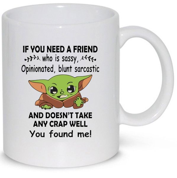 Bay Yoda If You Need A Friend Star Wars Birthday Christmas Gift Mug
