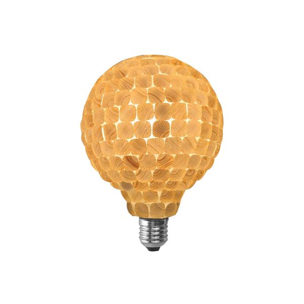 ACDC - 230VAC 6W Warm White G130 LED Tiled Glass Lamp E27