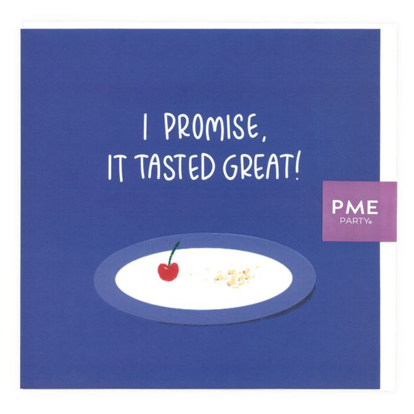PME Greetings Cards with Envelope for Cakes - It Tasted Great