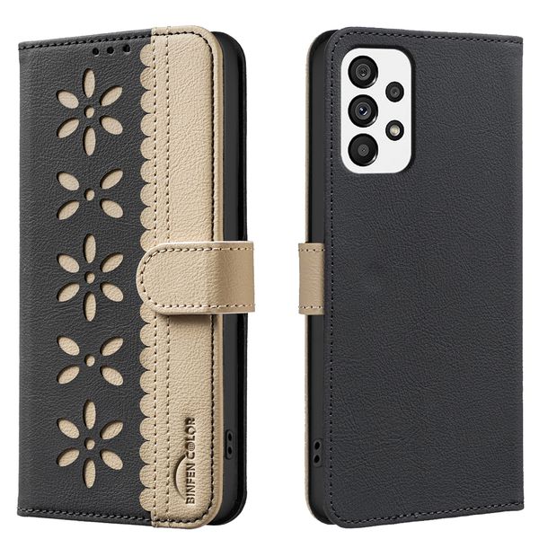 RFID Color-Blocked Floral Phone Case Compatible with Galaxy S21 Ultra
