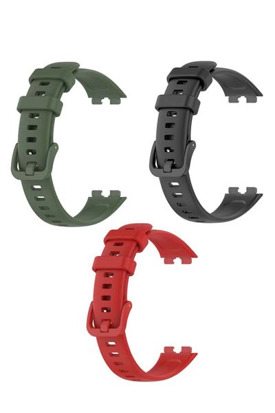 3pcs Strap Compatible for Huawei Band 8 Silicone Waterproof