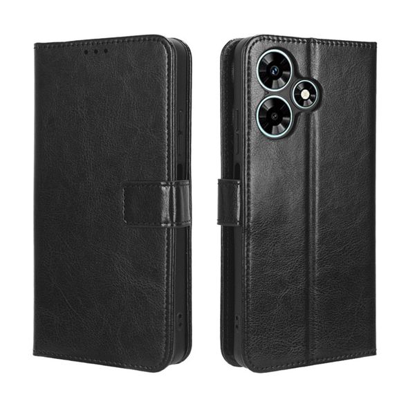 Crazy Horse Pattern Leather Protective Case For Infinix Note 40 Pro Plus 5G