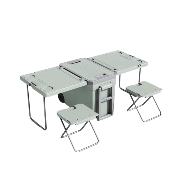 Xtreme Xccessories Outdoor Portable Cooler Box with Table and Chairs