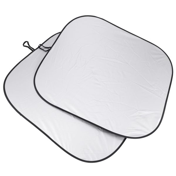 Windshield Sun Shade 2-Piece Car Sun Blocker Visor (Universal Fit)