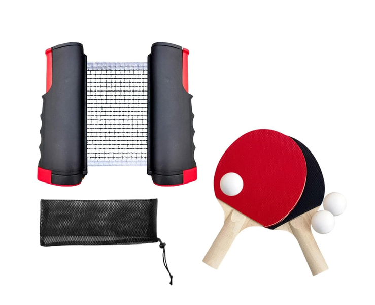 Table Tennis Ping Pong Paddles Set - Rackets and Balls with Storage Case