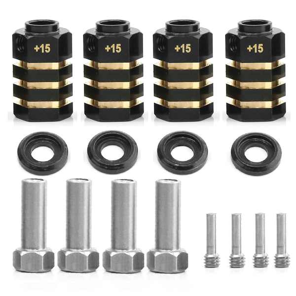Rc Brass Spacers Wheel Hex Hub Extenders for Trx4 Trx6 Wheels(+5Mm)