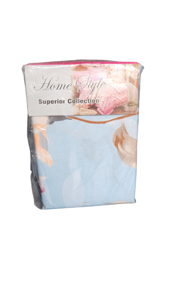 Home Style Superior 4 Pieces Sheet Set Double Light Blue Floral