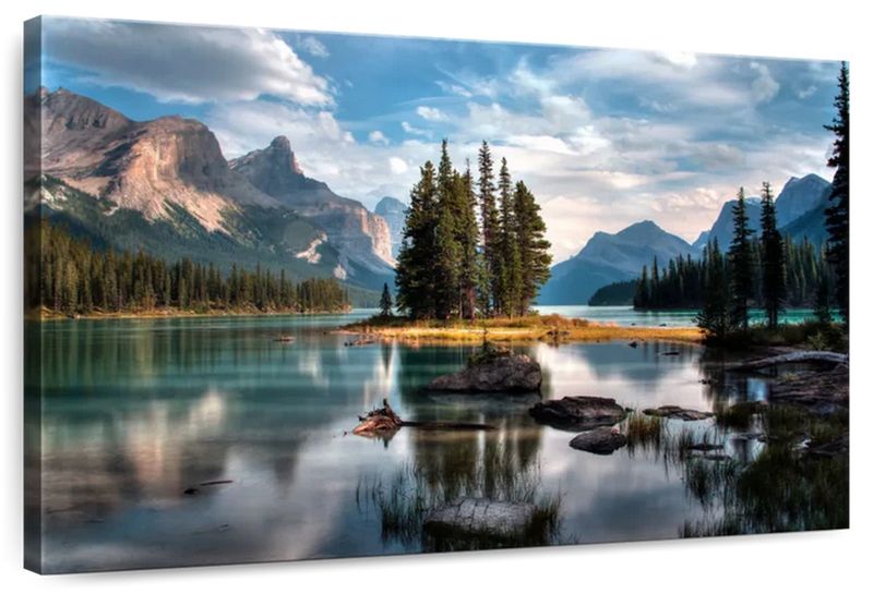 Canvas Art - Mirror Spirit Island Canvas Wall Art Decor