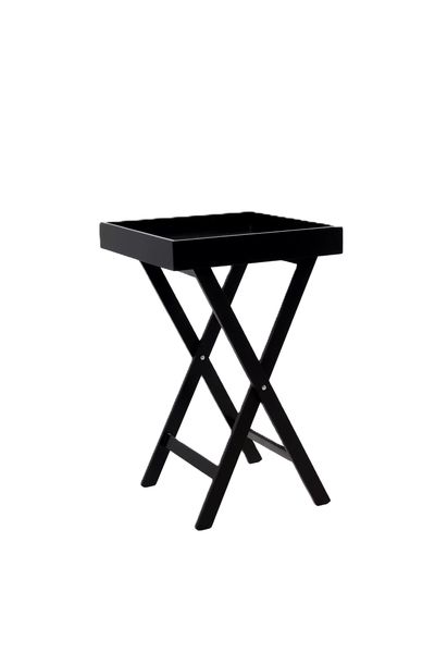 Wooden Folding Butler Tray Tables - L42x W42x H62cm