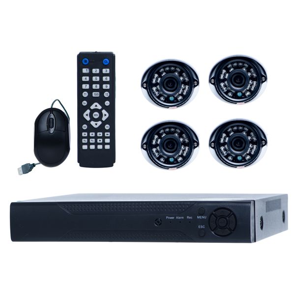 Full CCTV Security Recording System - 4 Channel/Cameras