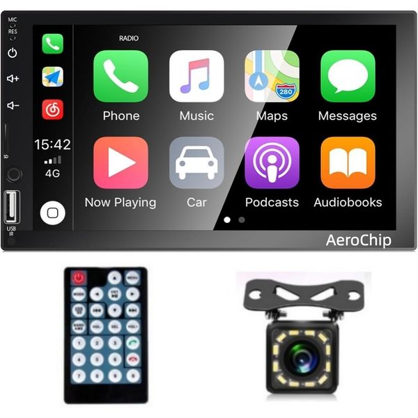 7 Inch HD Car MP5 Player-Wireless/Wired CarPlay/Android Auto,Reverse Camera