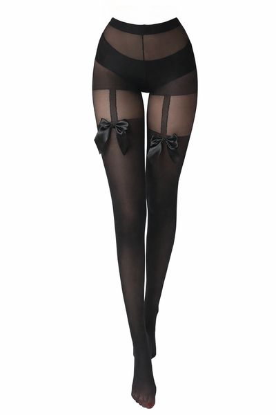 Suspender Bow Tie Pantyhose