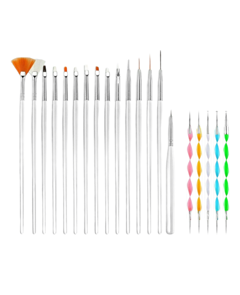Nail Art Tools Set (Set Of 20)