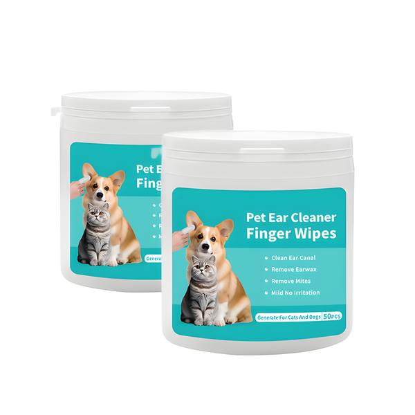 100 Pcs Dog Cat Ears Cleaning Wipe Soft Pet Cleaning Wipe Pet Otic Cleaner