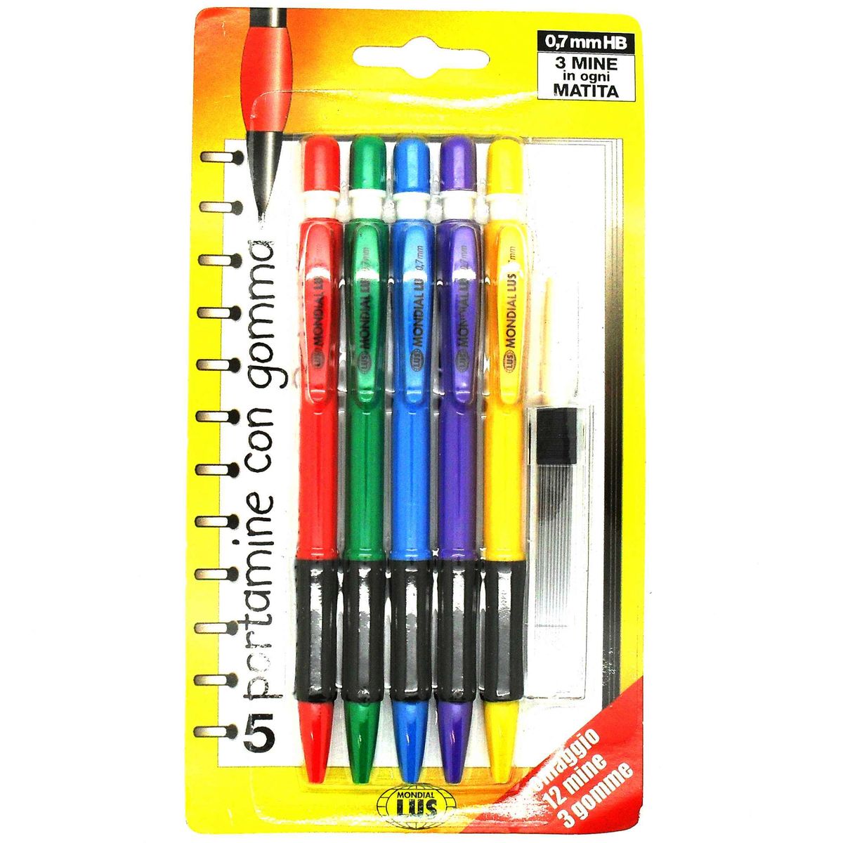 Soft Grip 0.7mm HB Mechanical Refillable Pencil With Extra Lead