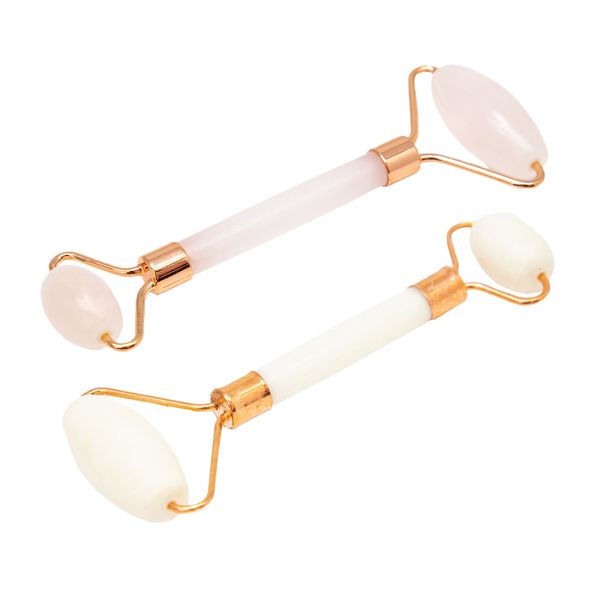 Killer Deals Natural Quartz Dermal Facial Massaging Toning Roller- Set Of 2