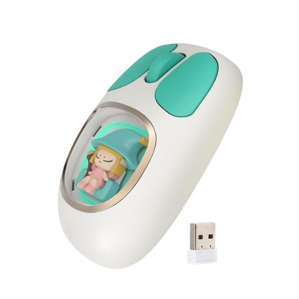 Rechargeable Cute Wireless Mouse With 2.4G+BT5 W-450 Dual Mode
