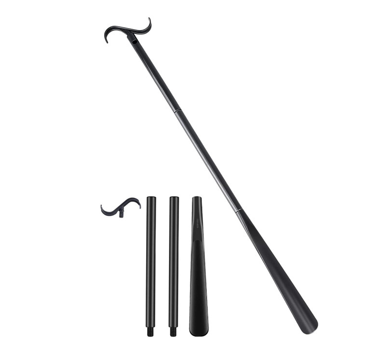 Flexible Long Handle Shoehorn Shoe Horn Multi-use Stick 62/88cm