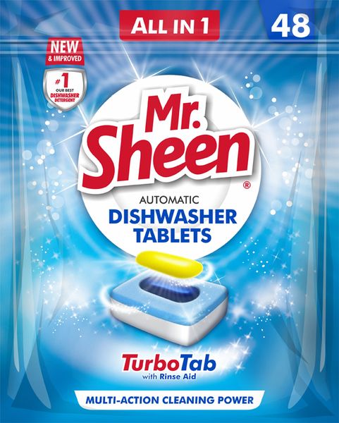 Shield Mr Sheen Automatic Dishwasher Tablets - 48 Tablets