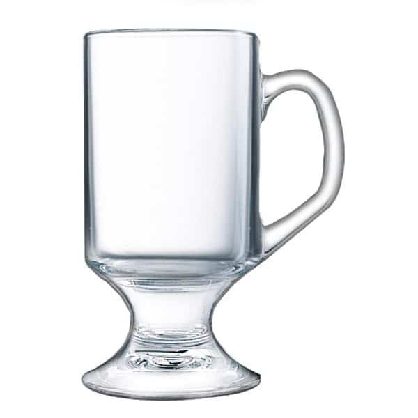 290ml Arc Footed Glass Mug - Pack of 6