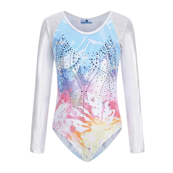 Splash Tie-Dye Long Sleeve Leotard