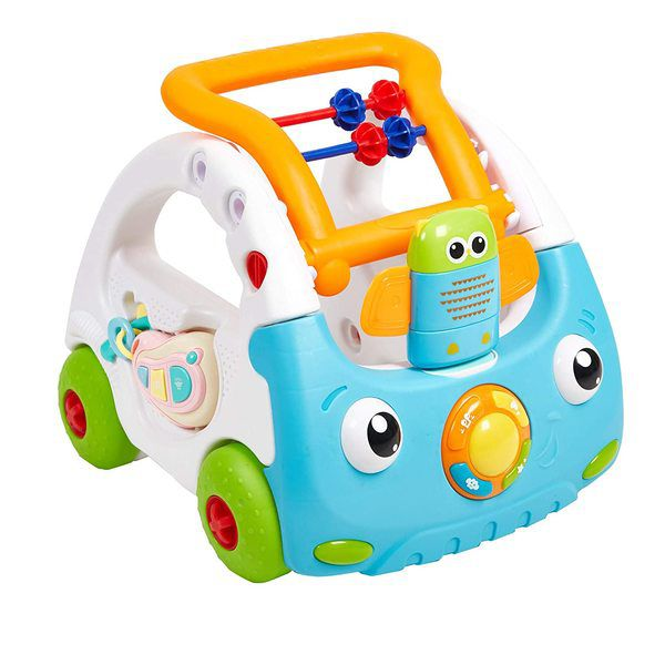 3 In 1 Kids Interactive Walker Discovery Car - White