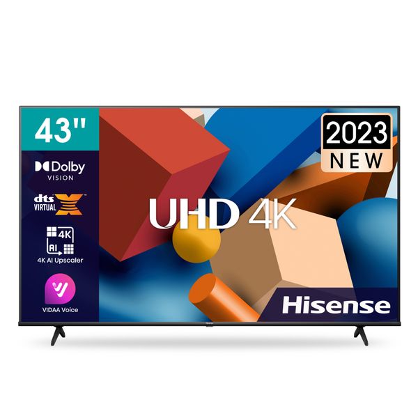 Hisense 43" A6K 4K UHD Smart TV with HDR &amp; Dolby Digital